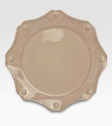 A beautiful stoneware saucer is crafted in Portugal with elegant curves to bring irresistibly romantic European charm to a dinner or party. From the Berry & Thread CollectionCeramic stoneware9 diam.Dishwasher- & microwave-safeImported