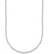 A stylish spin. Giani Bernini's sterling silver necklace features a twist design that only adds to its appeal. Approximate length: 18 inches.