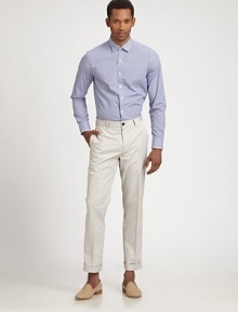 EXCLUSIVELY OURS. Classic-fitting woven finished with contrast piping and button detail for instant style and sophistication.ButtonfrontCottonMachine washImported EXCLUSIVELY OURS. Classic-fitting woven finished with contrast piping and button detail for instant style and sophistication.ButtonfrontCottonMachine washImported