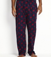 No need to fish around for sleepwear style with these crab print pajama pants from Nautica.