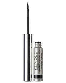 Draws a dramatic line in one fluid stroke. Fast-drying liquid liner flows on with ease for intense, precise colour. Water-resistant formula stays comfortable, wears long and true. Suitable for contact lens wearers. Ophthalmologist Tested. Draws a dramatic line in one fluid stroke. Fast-drying liquid liner flows on with ease for intense, precise colour. Water-resistant formula stays comfortable, wears long and true. Suitable for contact lens wearers. Ophthalmologist Tested.