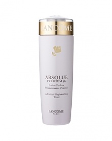 Lancôme Laboratories sets a new standard in age-targeted skincare with Absolue Premium ßx Toner to visibly replenish, repair and rejuvenate skin. As part of your replenishing skincare routine, Absolue Premium ßx Toner-enriched with Pro-Xylane™ and with the replenishing ßio-Network™ of Wild Yam, Soy and Sea Algae-is designed to:• Complete your cleansing regimen and intensely moisturize skin.• Help to give skin clarity and firmness.• Leave the skin feeling more replenished.Exceptional results:• Immediately, skin is more supple, moisturized and radiant.• Day after day, skin feels more toned, elastic. Complexion is more luminous.For optimal results, use with Absolue Premium ßx Advanced Replenishing Cream Cleanser.DERMATOLOGIST-TESTED FOR SAFETY.*PATENTS-PENDING. Lancôme Laboratories sets a new standard in age-targeted skincare with Absolue Premium ßx Toner to visibly replenish, repair and rejuvenate skin. As part of your replenishing skincare routine, Absolue Premium ßx Toner-enriched with Pro-Xylane™ and with the replenishing ßio-Network™ of Wild Yam, Soy and Sea Algae-is designed to:• Complete your cleansing regimen and intensely moisturize skin.• Help to give skin clarity and firmness.• Leave the skin feeling more replenished.Exceptional results:• Immediately, skin is more supple, moisturized and radiant.• Day after day, skin feels more toned, elastic. Complexion is more luminous.For optimal results, use with Absolue Premium ßx Advanced Replenishing Cream Cleanser.DERMATOLOGIST-TESTED FOR SAFETY.*PATENTS-PENDING.
