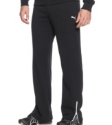 Hit the track in style with these fleece pants from Puma.