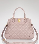 Quilted texture proves on trend with this leather satchel from Marc Jacobs. Marrying shape with style, this bag showcases the label's enviable cool while it carries daytime essentials.