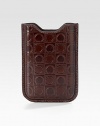 A slipcase for the Blackberry user who appreciates elegant craftsmanship as much as on-the-go style in embossed calfskin leather. Leather Accommodates all standard Blackberry models 3¾W X 4½H Made in Italy 