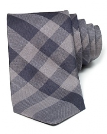 Burberry London Charcoal Check Tie Burberry London Charcoal Check Tie