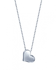 The heart design is the from Little Princess Heart Collection, and it hangs at a slight tilt. Hand sculpted, and stamped for authenticity, it hangs on a delicate diamond-cut sterling silver chain. The heart design is the from Little Princess Heart Collection, and it hangs at a slight tilt. Hand sculpted, and stamped for authenticity, it hangs on a delicate diamond-cut sterling silver chain.