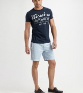 Superior cotton with carefree style and a graphic logo accent on the chest.CrewneckCottonMachine washImported