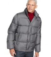 For ultimate protection in freezing temps, Weatherproof's artic-approved microfiber quilted jacket has got you covered.