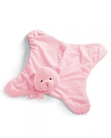 Gund soft and plush teddy blanket features a full satin underside. Ascending teddy bear head in the middle. Gund soft and plush teddy blanket features a full satin underside. Ascending teddy bear head in the middle.