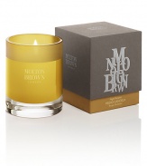 Navigate the night. Tempt the unexpected. Our night tempest medio candle brings a complex and seductive scent into your home. No lull, just energy. Exotic tides of rugged cedarwood, juicy tangerine and sensual benjoin combine for a skilful blend of zest and intensity. Burn time: About 30-40 hours.