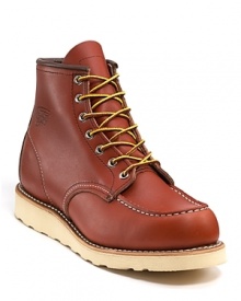 Polished leather upper with leather lace closure Polished leather upper with leather lace closure