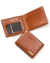 BOSS Black's smooth leather bi-fold wallet brings a new layer of sophistication to your modern wardrobe.