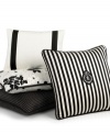 Coordinate your Port Palace bedding collection with this decorative pillow from Lauren by Ralph Lauren, featuring a chic black and white floral print. Finished with grosgrain ribbon binding. Hidden zipper closure.