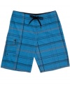 Add some prep to your surfer style with these plaid board shorts from O'Neill.
