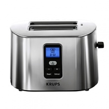 Brushed stainless steel housing, with Blue LCD screen with countdown function. Variable browning control with eight different settings. Defrost and bagel functions. Mid cycle cancel function and cool touch side walls. Brushed stainless steel housing, with Blue LCD screen with countdown function. Variable browning control with eight different settings. Defrost and bagel functions. Mid cycle cancel function and cool touch side walls.