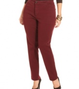 Snag the comfort of leggings and the look of jeans all in one design with Not Your Daughter's Jeans' plus size jeggings!