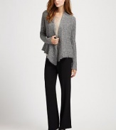 Cozy is the word to describe this open-front mohair design. Open-front styleLong sleevesAbout 22 from shoulder to hem67% mohair/26% nylon/7% woolDry cleanImported of Italian fabric Model shown is 5'10 (177 cm) wearing US size Small. 