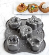 Sure to create a zoo in your kitchen! A delicious treat for your hungry little ones, each cake brings out your wild side and features a funny animal face with an open mouth just begging for a big scoop of ice cream. 10-year warranty.