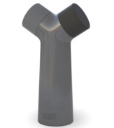 Salt and pepper together forever. A twin-chamber design puts the two most popular seasonings on hand at the same time. However you like it-from fine to coarse-this corrosion-resistant tool brings more flavor to the table. 10-year warranty.