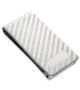 Keep your cash together in style. This smooth sterling silver money clip makes the perfect gift for yourself, or someone else. Approximate length: 2 inches. Approximate width: 1 inch.