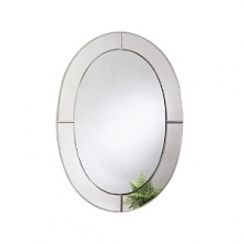 With its elegant clean lines and sleek silhouette, this oval Venetian mirror adds a touch of class to any home. With its elegant clean lines and sleek silhouette, this oval Venetian mirror adds a touch of class to any home.