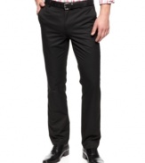 The classic look of these wool dress pants from Calvin Klein will trump the rest of your business attire.