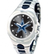 How 'bout them Cowboys! Root for your team 24/7 with this sporty watch from Game Time. Features a Dallas Cowboys logo at the dial.