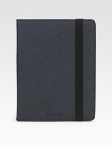 A magazine-style case for the iPad® user who appreciates elegant craftsmanship as much as on-the-go style. This case is made from premium calfskin leather with an elastic strap closure. Leather 7.9W X 10.2H Made in Italy 