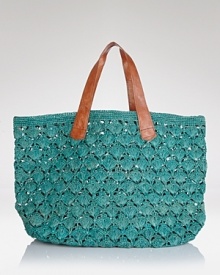 Tap into this season's homespun trend with mar Y sol's crochet tote. Whether it's a trip to the tropics or summer in the city, this bag lives to carry sandals and shades. Tap into this season's homespun trend with mar Y sol's crochet tote. Whether it's a trip to the tropics or summer in the city, this bag lives to carry sandals and shades.