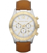 Set out on an adventure with this handsome chronograph watch by Michael Kors.