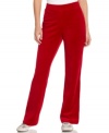 Style&co. Sport's velour pants are indulgent to wear whether it's for weekend lounging or weekday errands!