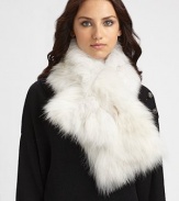 A natural or dyed textured style. Length, about 40 Dry clean Imported Fur origin: China 