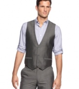 Suit up. This vest from Calvin Klein captures the essence of the well-dressed man.