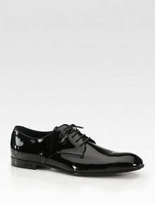 Lace-up evening dress shoe in smooth patent leather.Patent leatherLeather soleMade in Italy Lace-up evening dress shoe in smooth patent leather.Patent leatherLeather soleMade in Italy