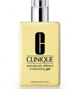 Our best-selling moisturizer for oilier skins. Ready to give its fans more of what they love. Oil-free Dramatically Different Moisturizing Gel with convenient pump softens, smooths, improves. 6.7 oz. 