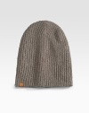 Two looks in a super soft, ribbed knit that's long enough to turn-back into a contrast cuff, if you like.Turn-back cuff Signature tag 55% acrylic/30% nylon/12% mohair/3% wool Hand wash Imported