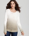 This lightweight sweater from GUESS flaunts a painterly dip-dye effect for new-season style.