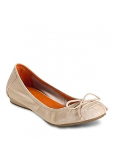 Innovative lace details finish this ultra lightweight feminine flat from Cole Haan. Innovative lace details finish this ultra lightweight feminine flat from Cole Haan.