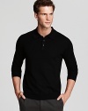 A classic polo design is rendered in uniquely soft merino wool for a plush addition to your sweater wardrobe.