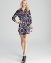 ABS by Allen Schwartz Dress - Watercolor Print Shirt Dress