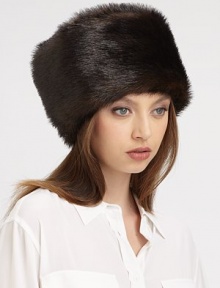 EXCLUSIVELY AT SAKS.COM. Inspired by Russian style, this sable faux fur topper features an inner elastic brim for adjustable size and height.AcrylicHidden inner elastic brim for adjustable height and sizingDry cleanMade in USA of imported fabric