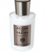 Hydration and protection post shave is a crucial step in the grooming ritual. Emollients and protective ingredients cushion and soothe the skin. Scented with the rich and warm leather inspired Colonia Intensa fragrance. 3.4 oz.