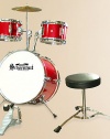 The perfect set for budding rock stars has great sound and the same features as a professional set, including adjustable and double-braced mounting for each drum.