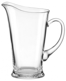 Pour a cold one with the Tuscany beer pitcher from Lenox. A classic style featuring a wide spout and sturdy handle in luminous crystal brings new sophistication to every round.