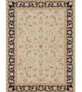 Impeccably detailed florals cascade across this Samira area rug from Loloi, imparting a distinctly traditional and elegant design for any space. Crafted in Turkey of ultra-durable and easy-to-clean polypropylene.