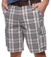 Square off in your warm-weather wardrobe. These Club Room shorts are the perfect match of classic and current.