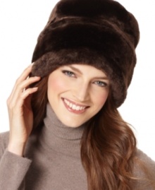 Cold weather can't touch you with this ultra-stylish faux fur cloche by Nine West. Cold weather can't touch you with this ultra-stylish faux fur cloche by Nine West.