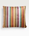 Rich, vivid stripes of color add a saturated burst of character to any room. Zip closure16 squareDown/feather insertViscoseDry cleanMade in Italy