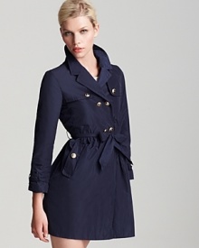 A Philosophy di Alberta Ferretti trench updates the classic style with modern details and luxe accents. Perfect for the transition season, this essential layer lends luxe to your coat collection. A Philosophy di Alberta Ferretti trench updates the classic style with modern details and luxe accents. Perfect for the transition season, this essential layer lends luxe to your coat collection.